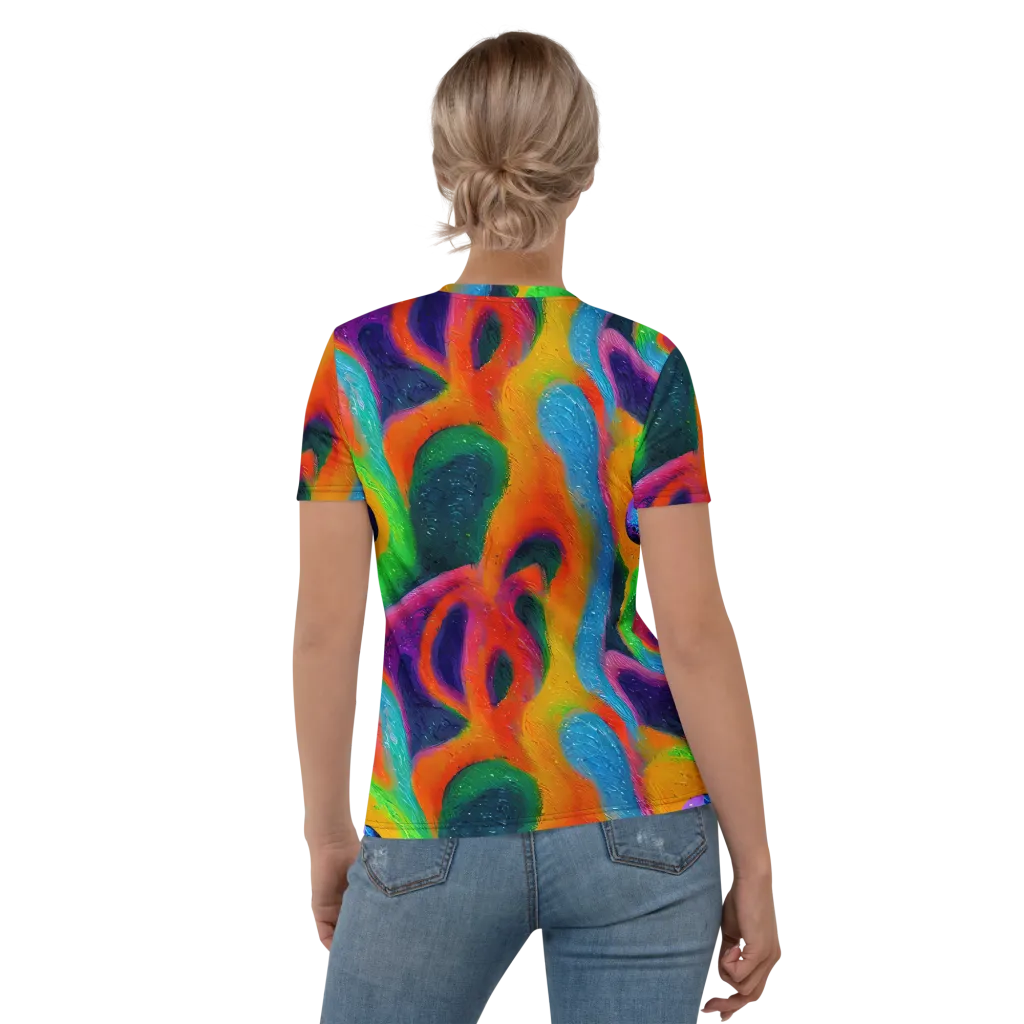 Jewel Jumble on Women's Crew Neck T-Shirt — Back