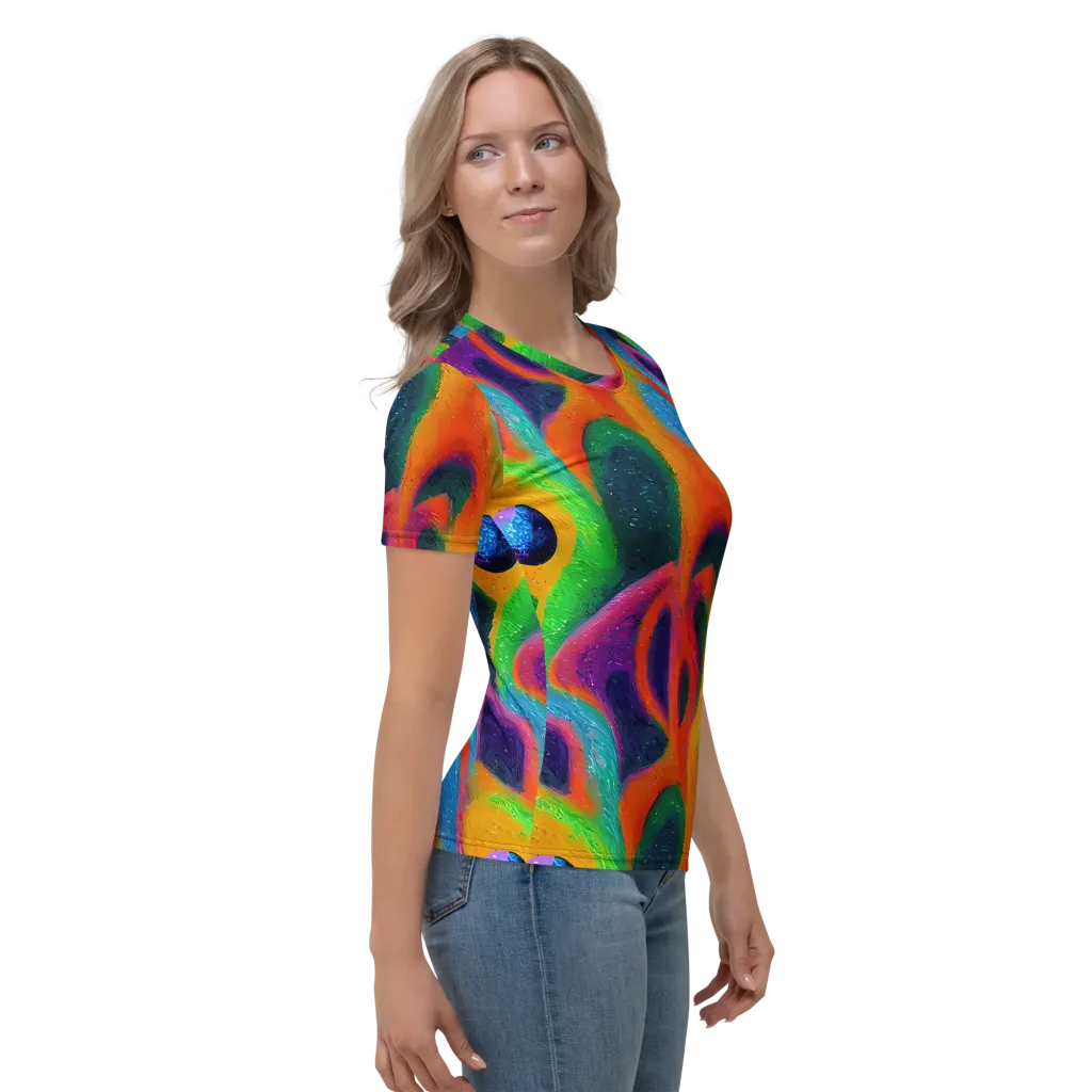 Jewel Jumble on Women's Crew Neck T-Shirt — Right