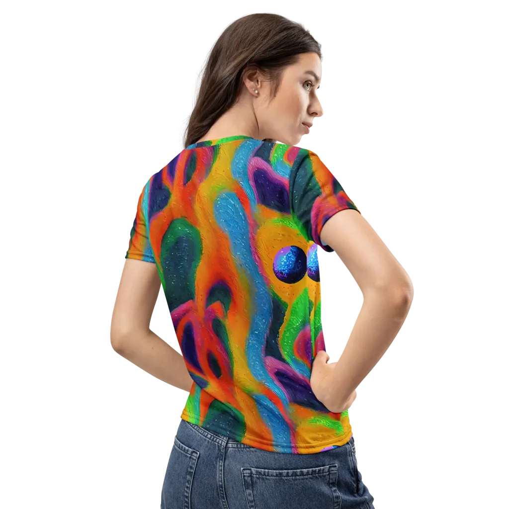 Jewel Jumble on Women's Crew Neck T-Shirt — Back