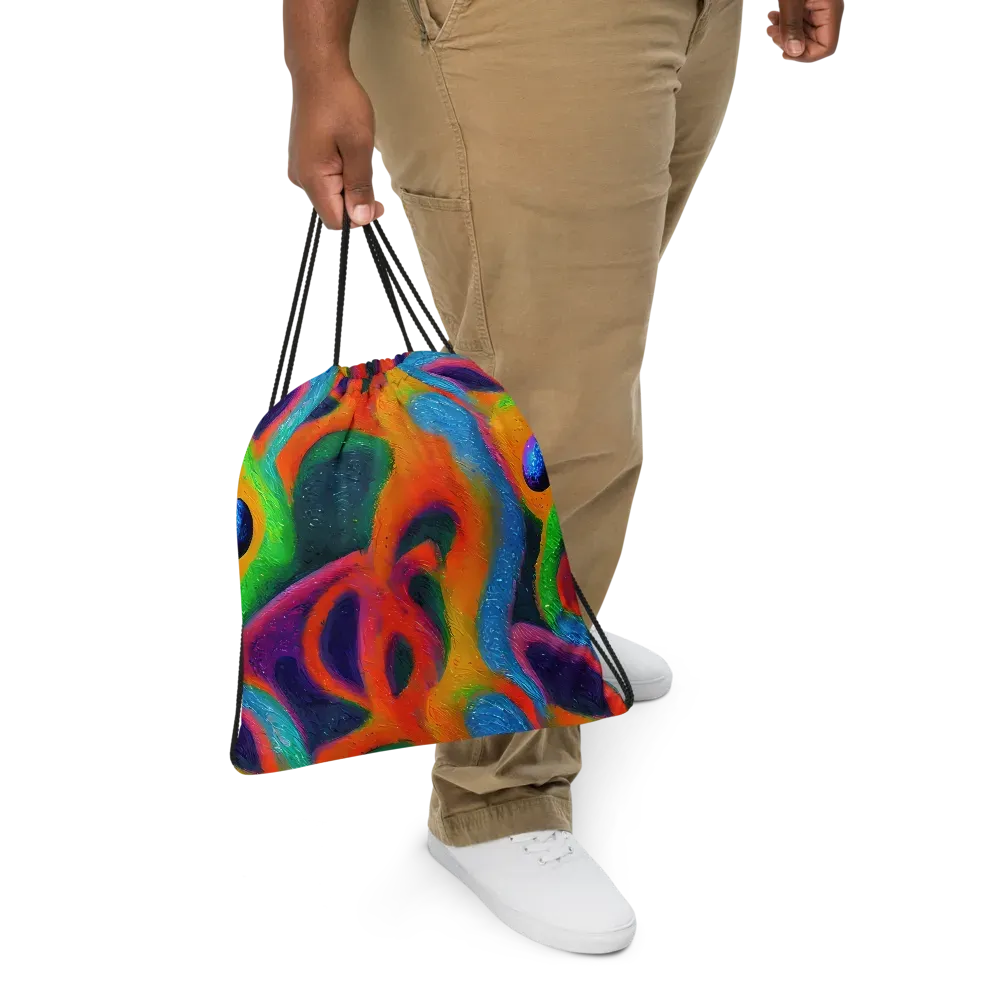 Jewel Jumble on Drawstring Bag — Front