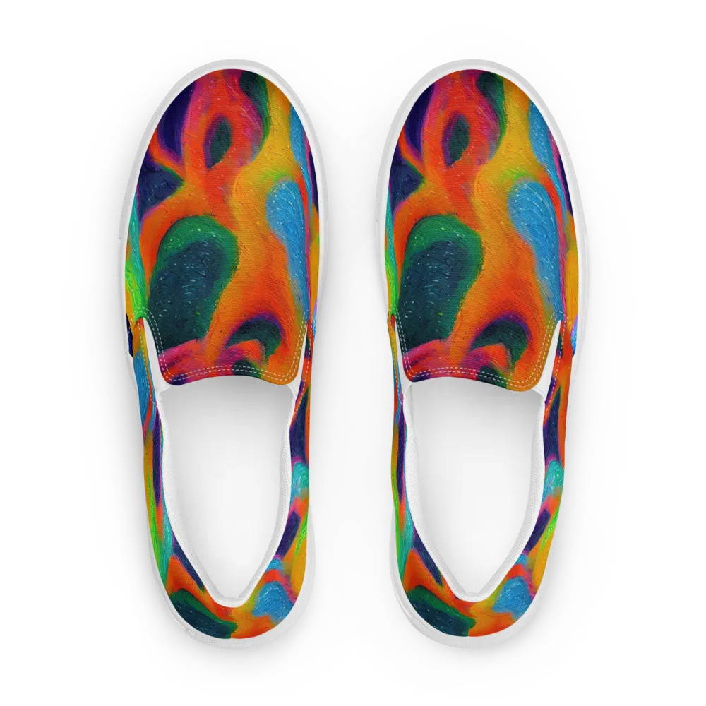 Jewel Jumble on Women's Slip-On Canvas Shoes — Front