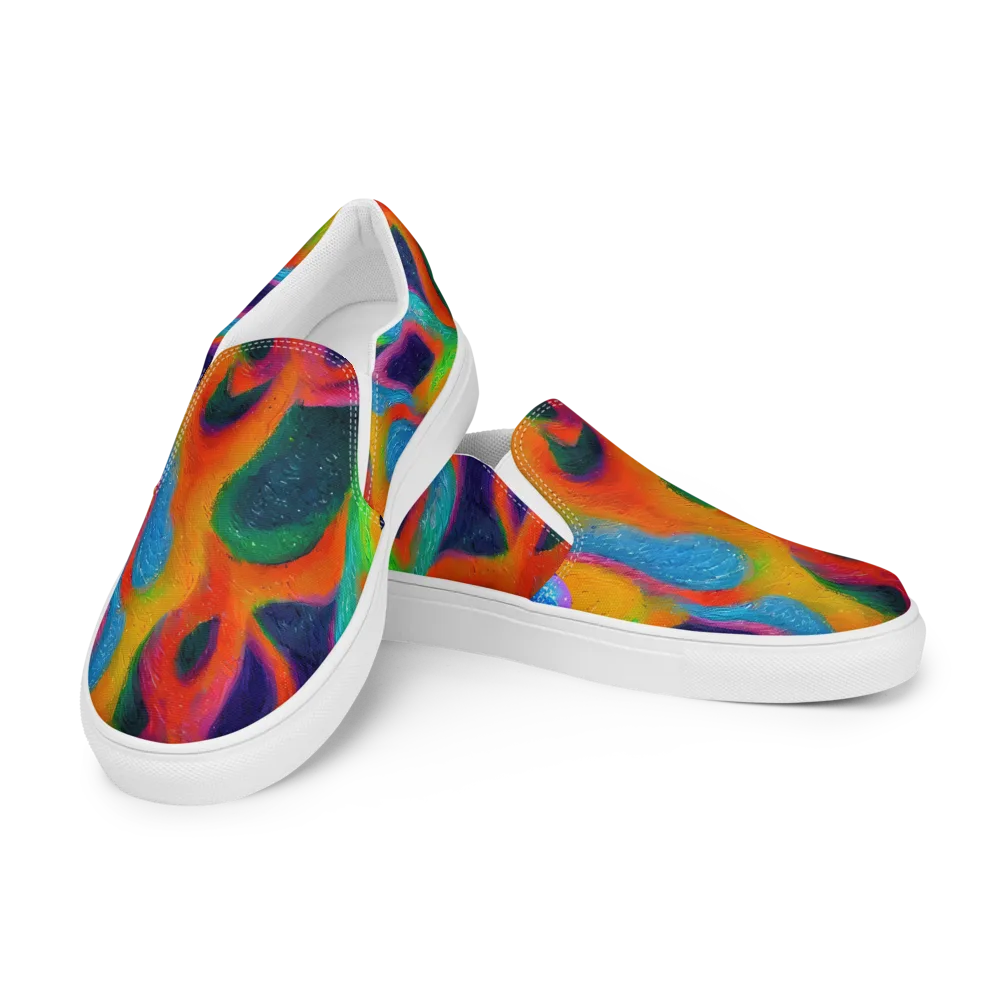 Jewel Jumble on Women's Slip-On Canvas Shoes — Left Front