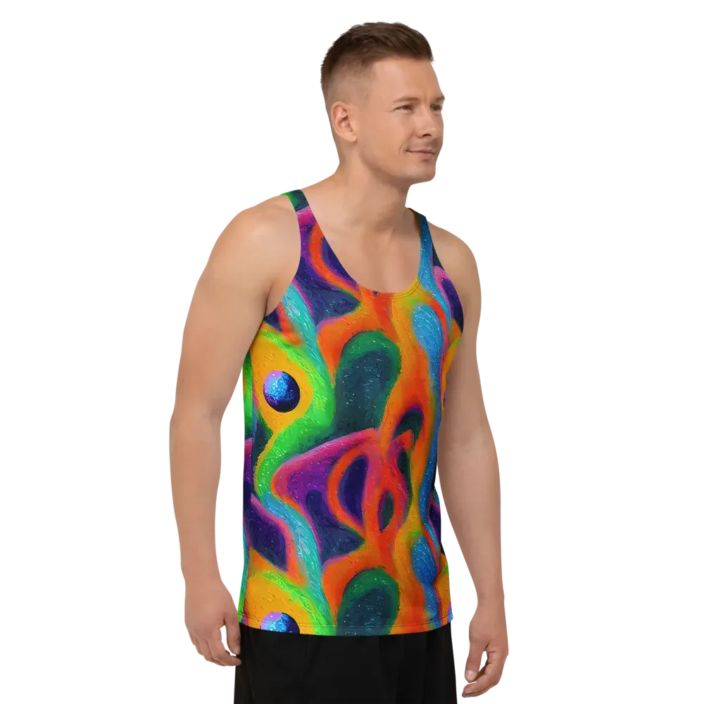 Jewel Jumble on Men's Tank Top — Right Front