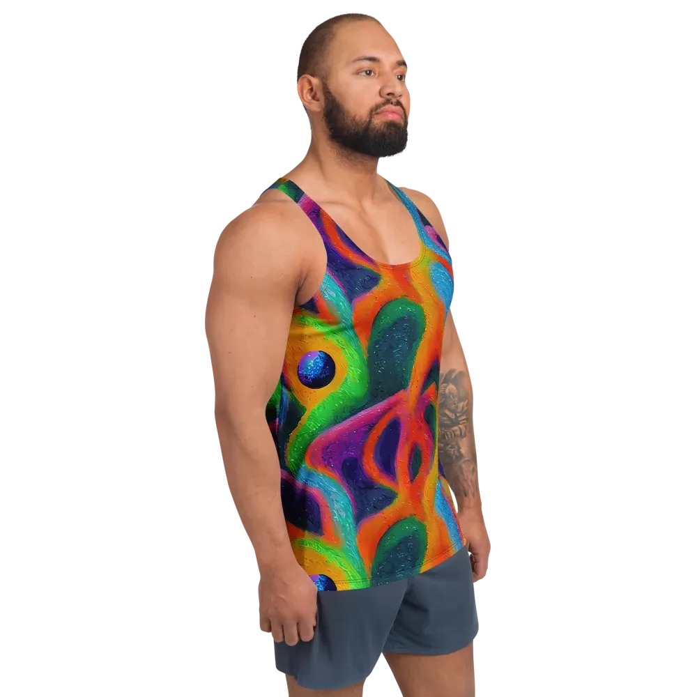Jewel Jumble on Men's Tank Top — Right Front