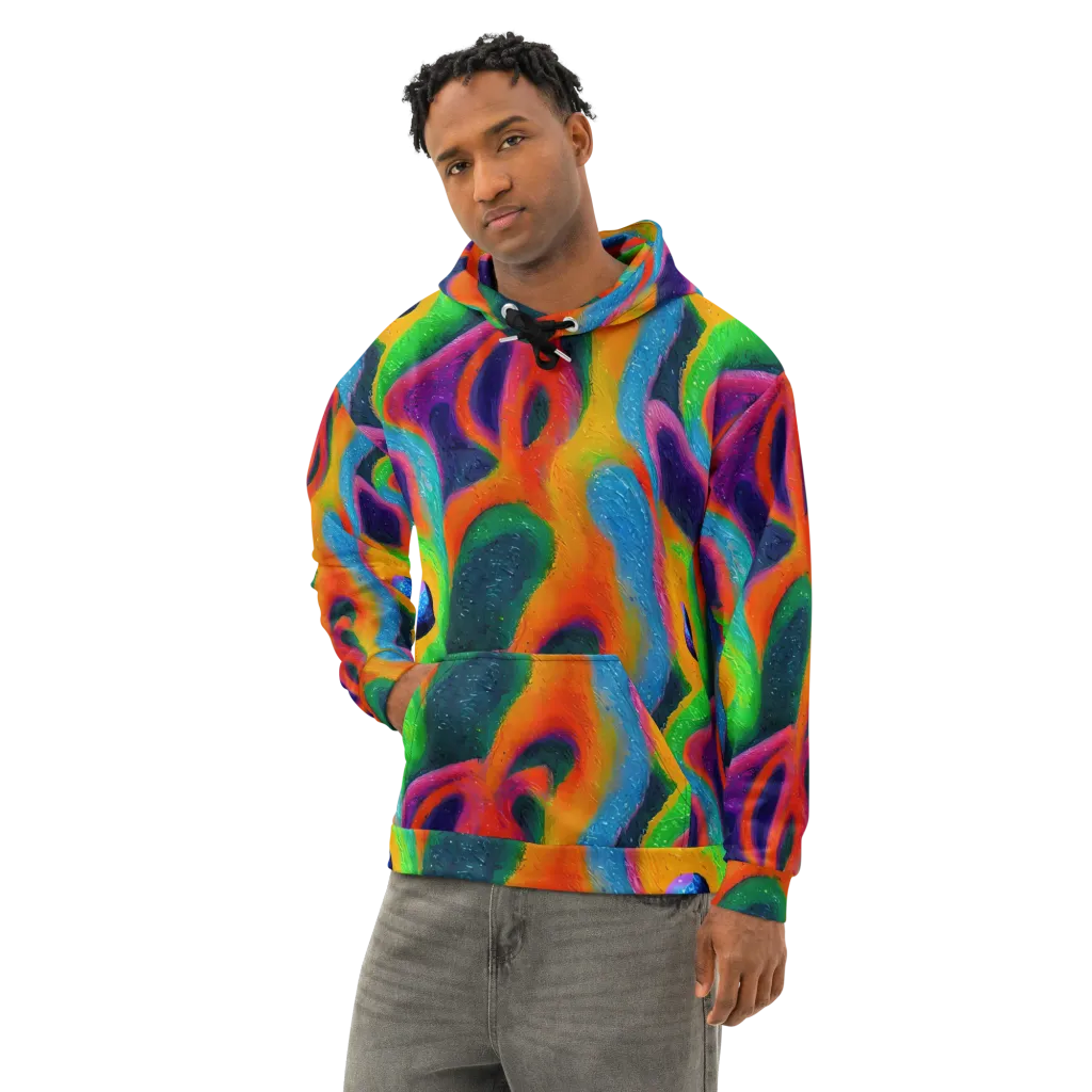 Jewel Jumble on Cotton Hoodie — Left Front