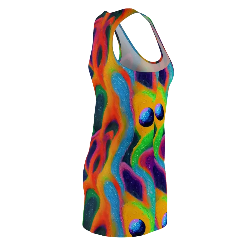 Jewel Jumble on Racerback Dress — Back Side