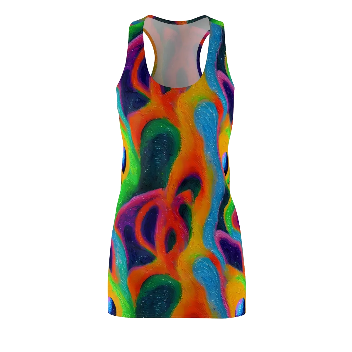 Jewel Jumble on Racerback Dress — Front