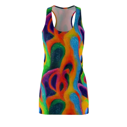 Jewel Jumble on a Racerback Dress