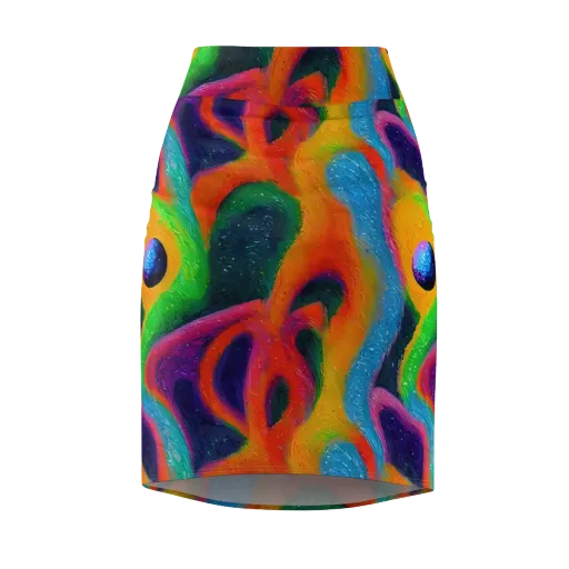Jewel Jumble on a Pencil Skirt