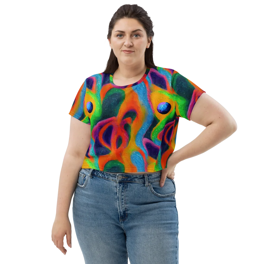 Jewel Jumble on Crop Tee — Front