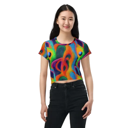 Jewel Jumble on a Crop Tee