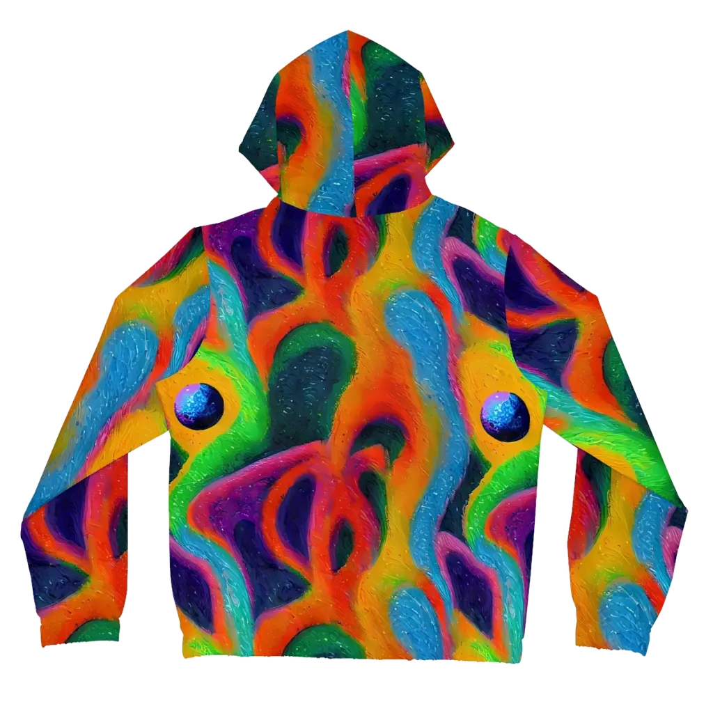 Jewel Jumble on Women's Full-Zip Hoodie — Back