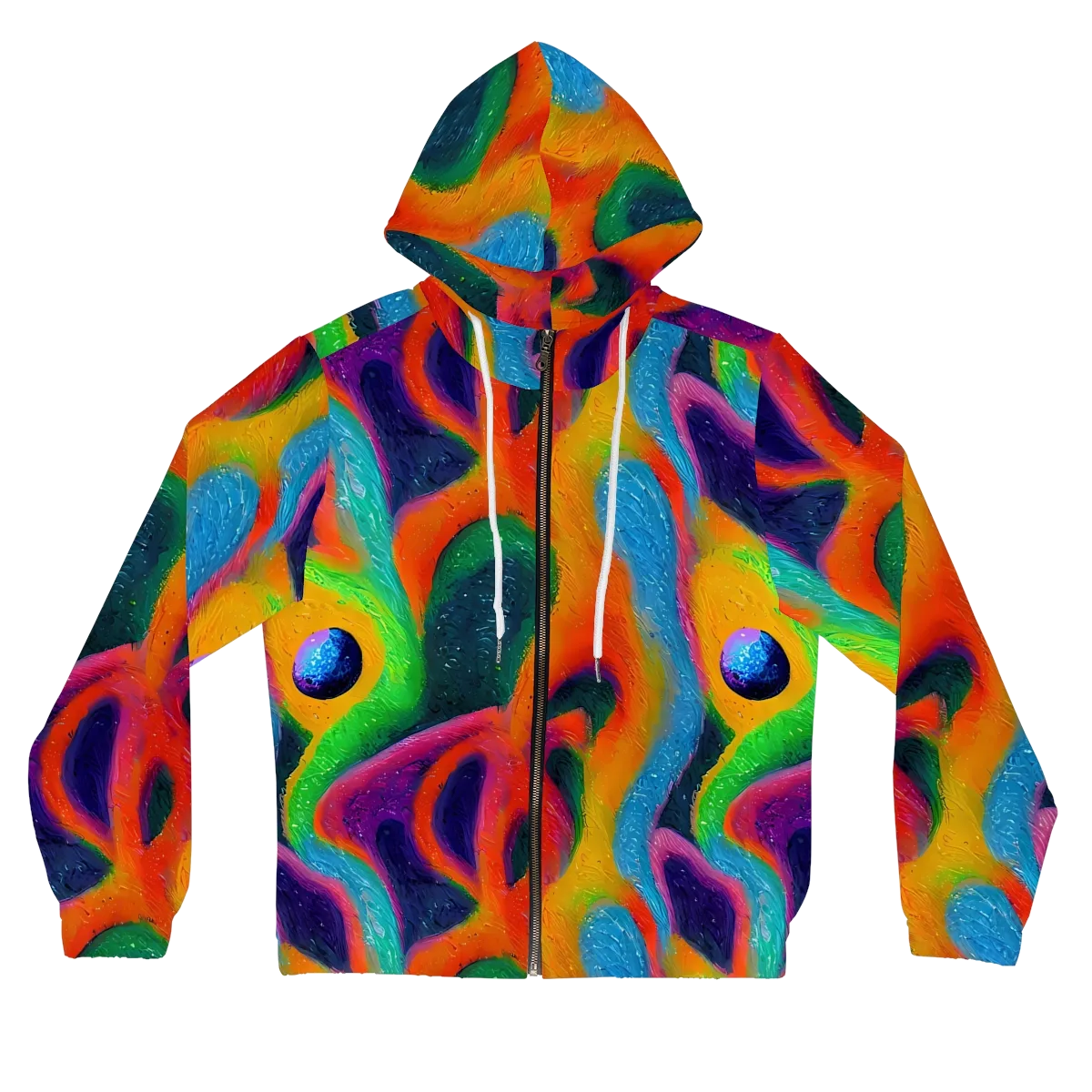 Jewel Jumble on Women's Full-Zip Hoodie — Front
