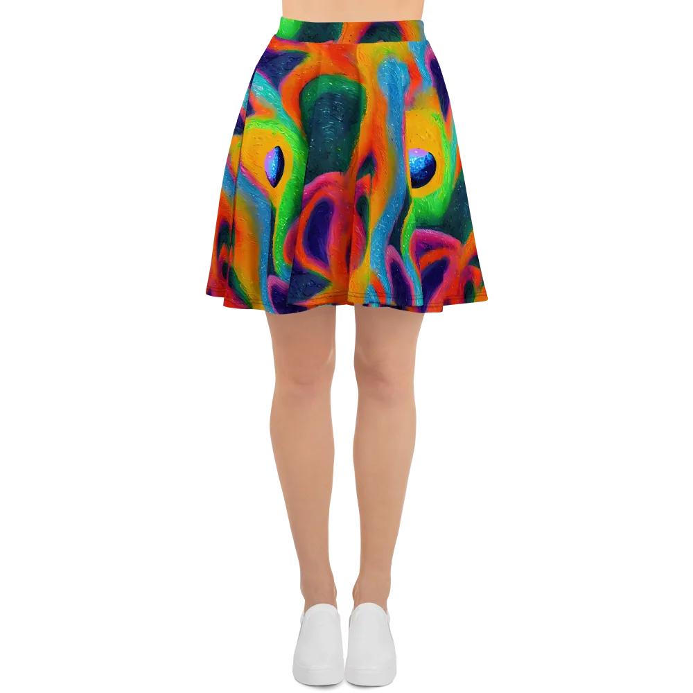 Jewel Jumble on Skater Skirt — Front