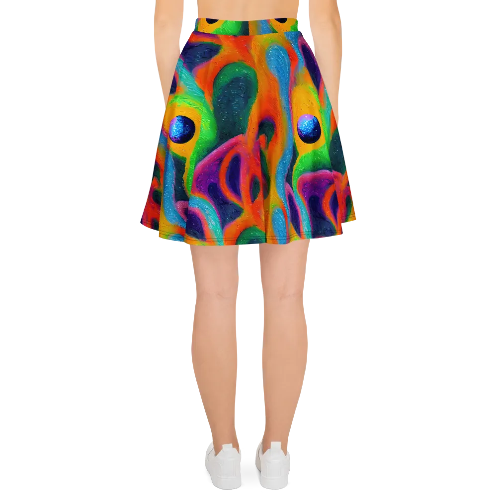 Jewel Jumble on Skater Skirt — Back