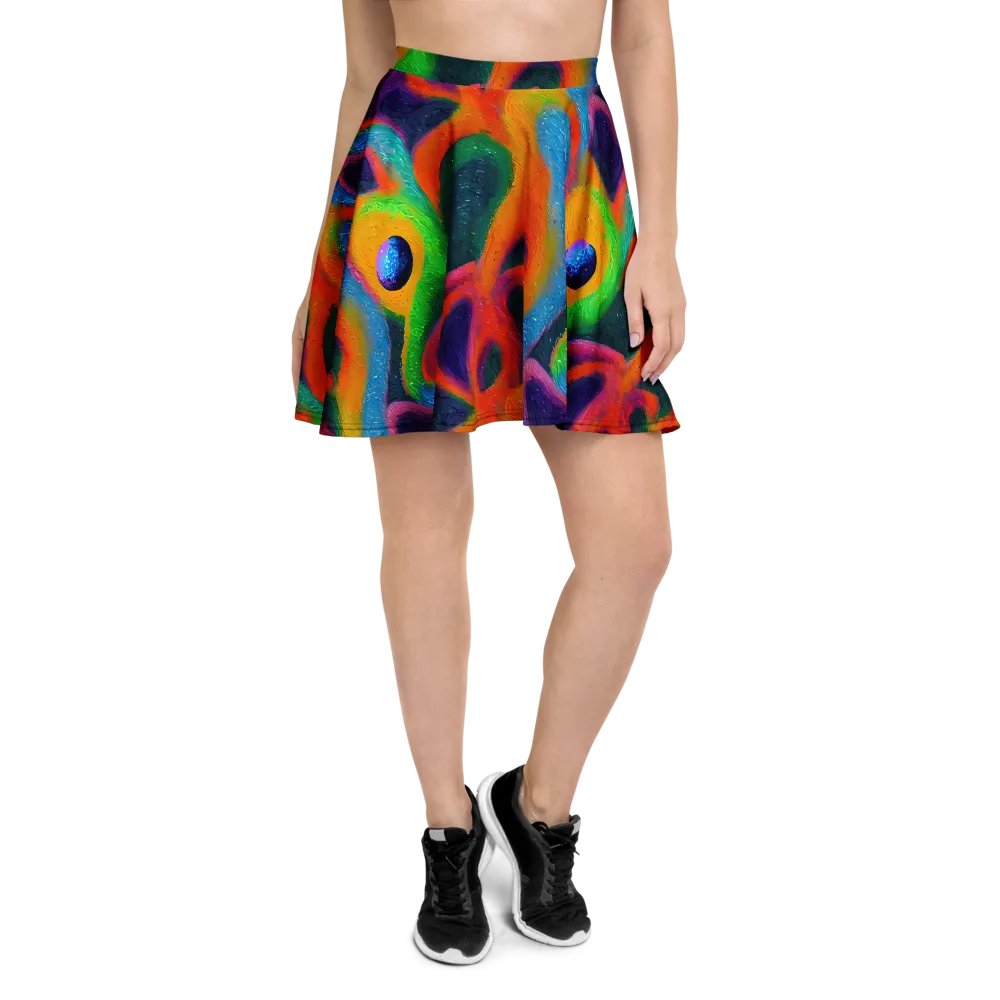 Jewel Jumble on Skater Skirt — Front