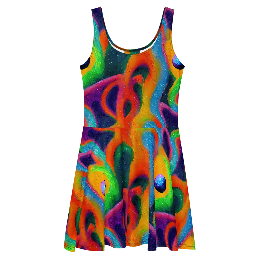 Jewel Jumble on Skater Dress — Front