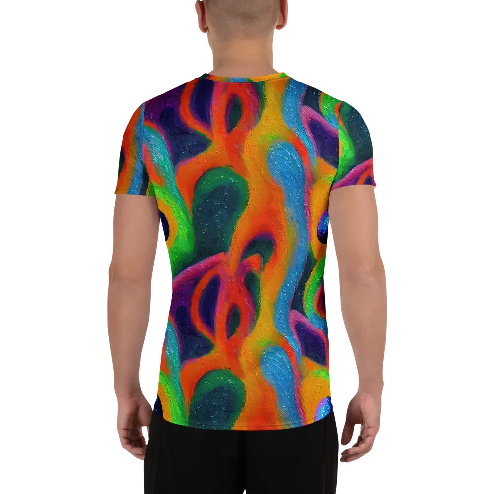 Jewel Jumble on Men's Athletic T-Shirt — Back