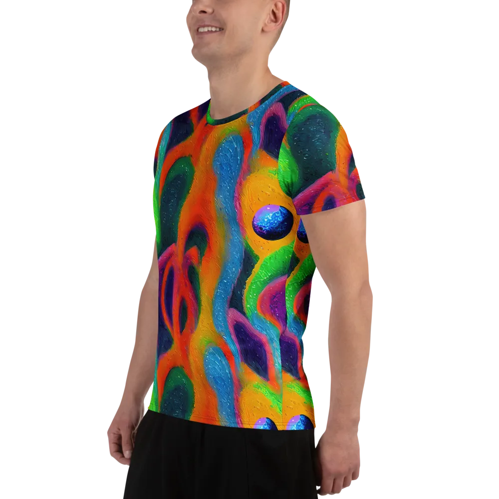 Jewel Jumble on Men's Athletic T-Shirt — Left
