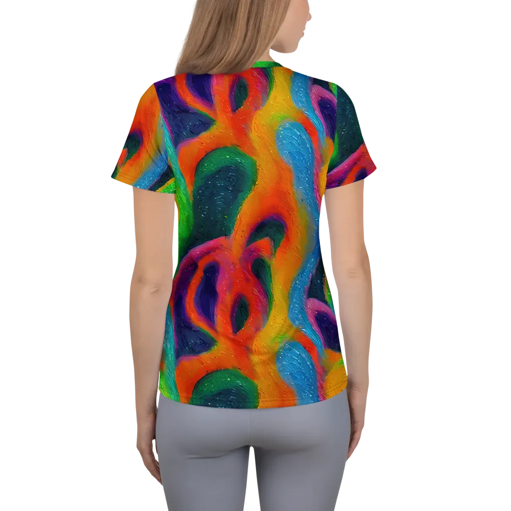 Jewel Jumble on Women's Athletic T-Shirt — Back