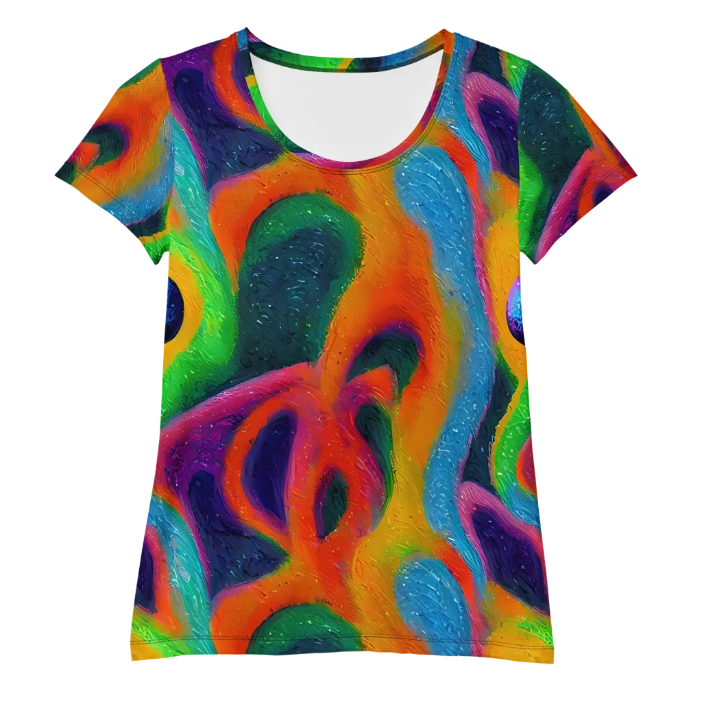 Jewel Jumble on Women's Athletic T-Shirt — Front