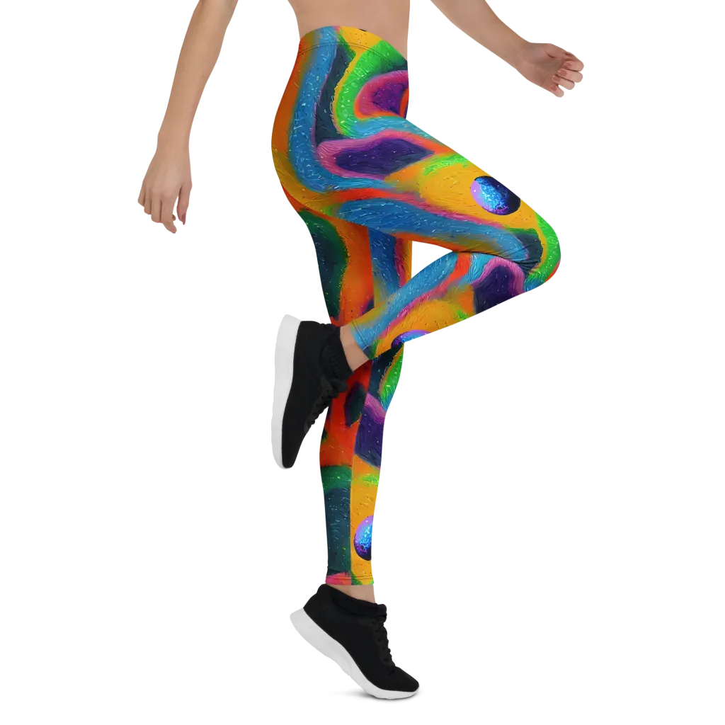 Jewel Jumble on Leggings — Right