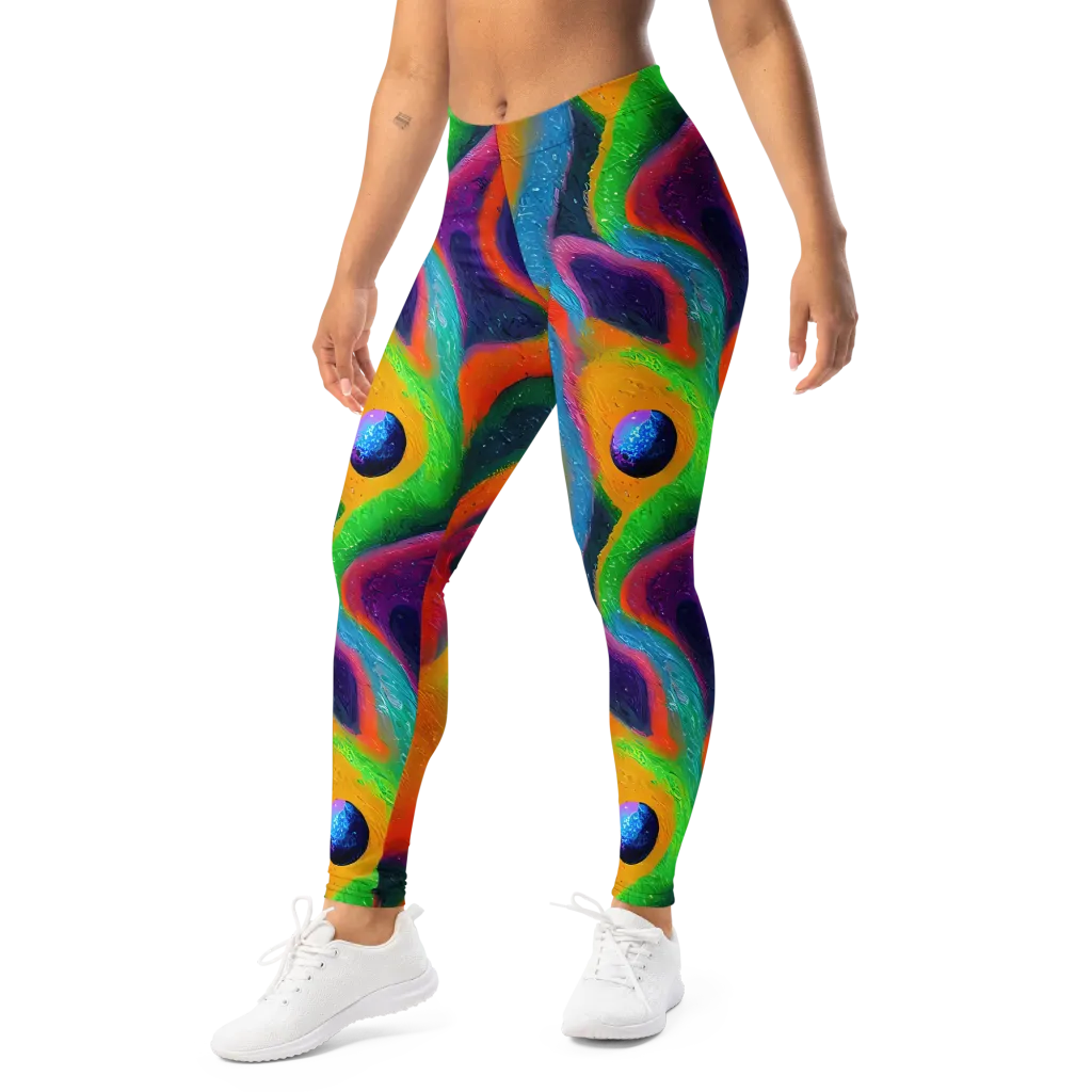 Jewel Jumble on Leggings — Left Front