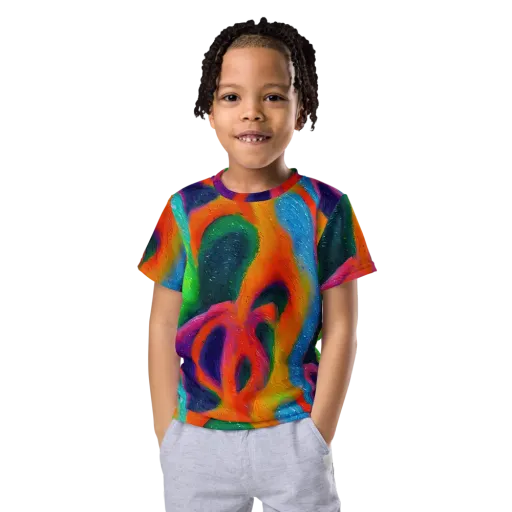 Jewel Jumble on a Kids Crew Neck T-Shirt