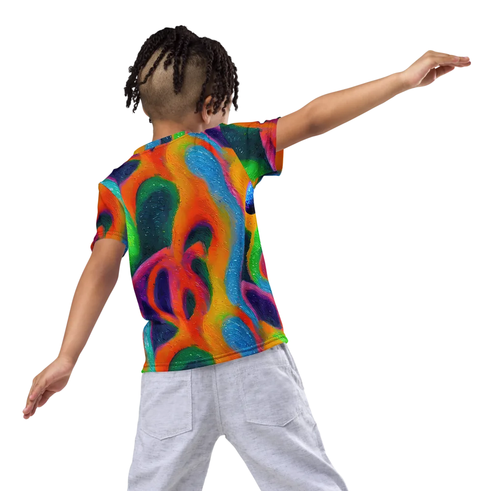 Jewel Jumble on Kids Crew Neck T-Shirt — Back