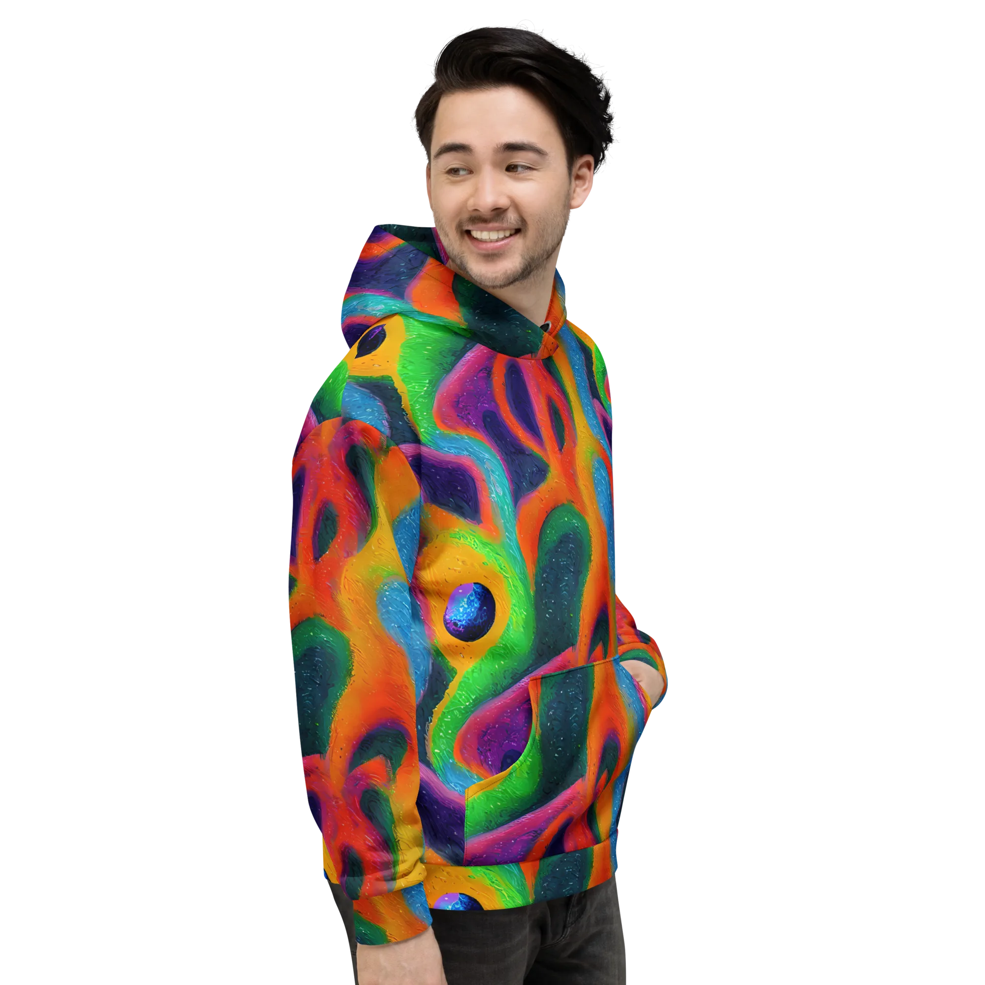 Jewel Jumble on Hoodie — Right