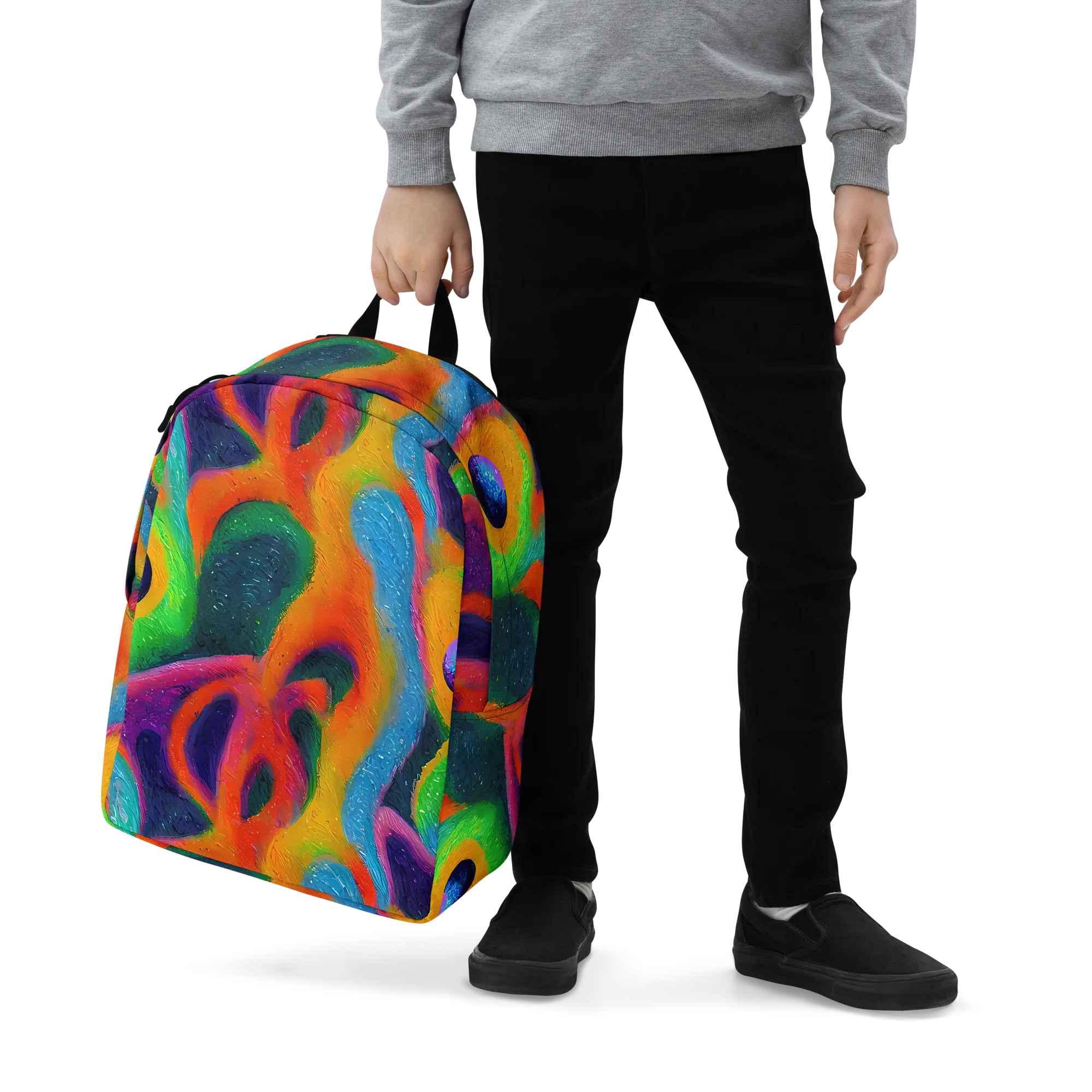 Jewel Jumble on Minimalist Backpack — Zoomed-in
