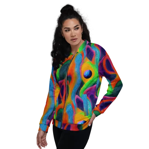 Jewel Jumble on a Bomber Jacket
