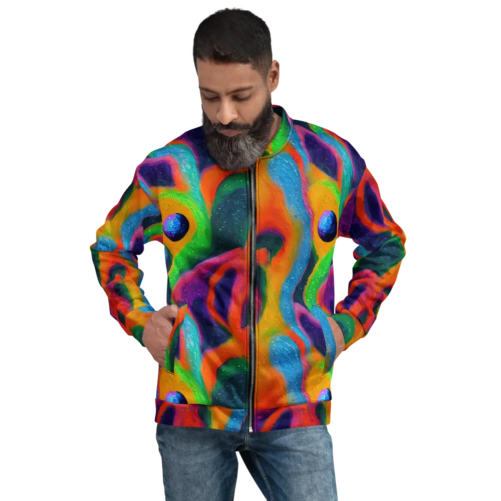 Jewel Jumble on Bomber Jacket — Front