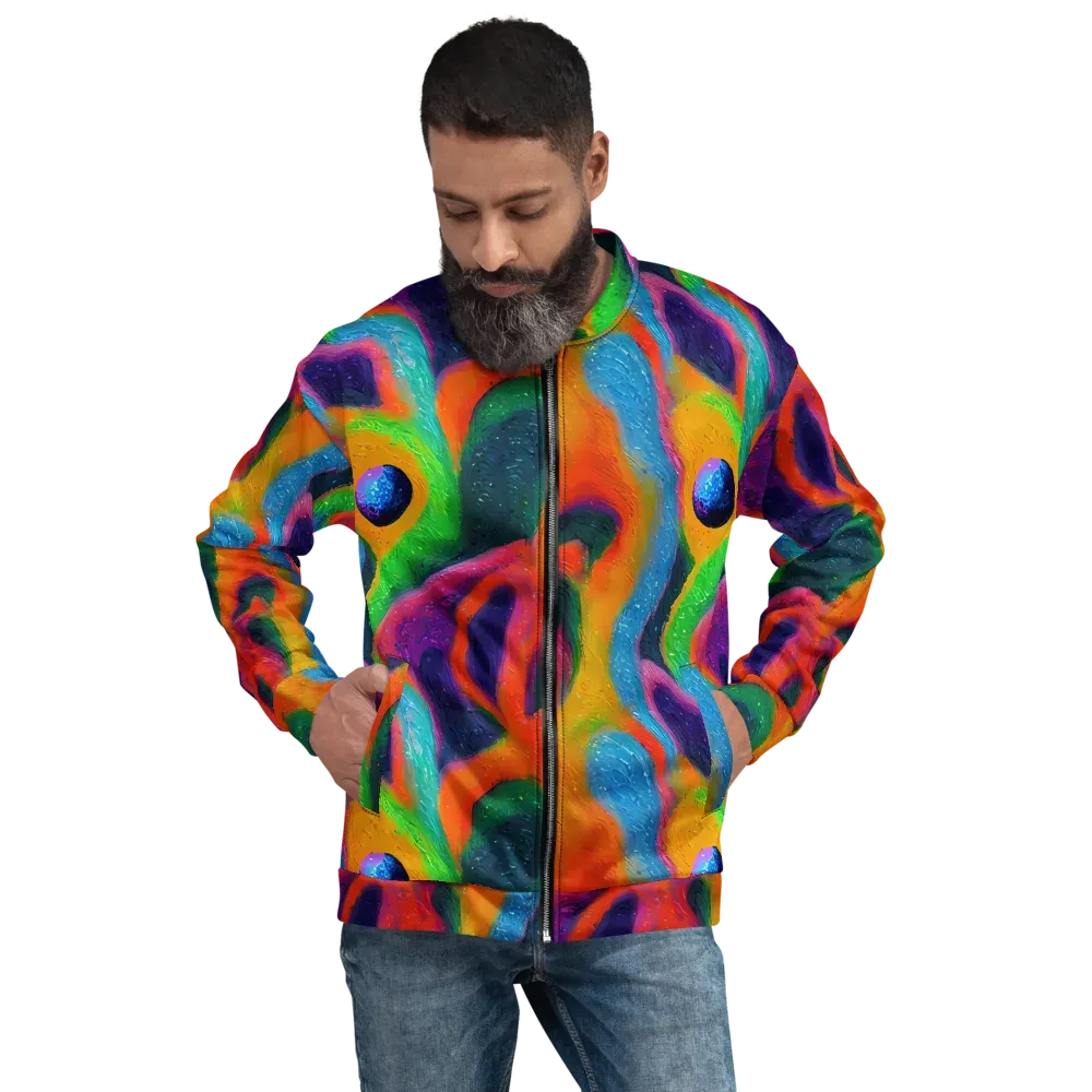 Jewel Jumble on Bomber Jacket — Front
