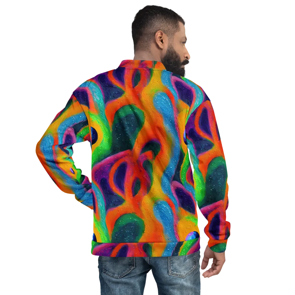 Jewel Jumble on Bomber Jacket — Back