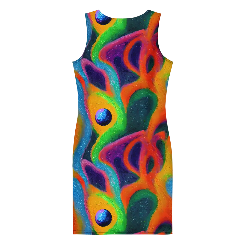 Jewel Jumble on Bodycon Dress — Back