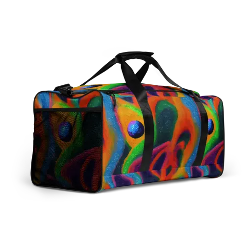 Jewel Jumble on a Duffle Bag