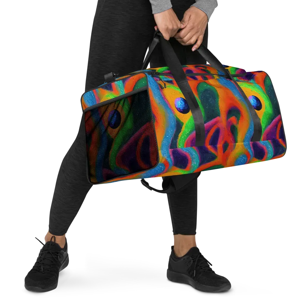 Jewel Jumble on Duffle Bag — Right Front