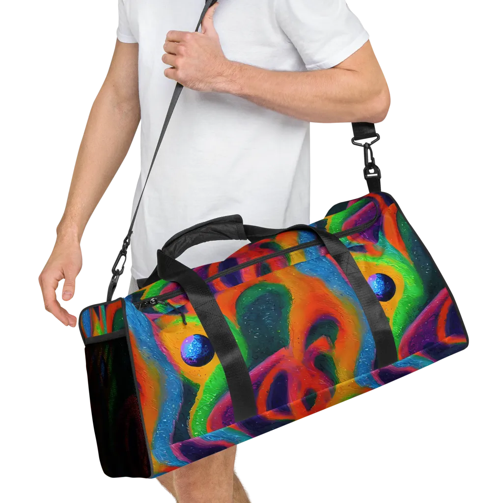 Jewel Jumble on Duffle Bag — Right Front