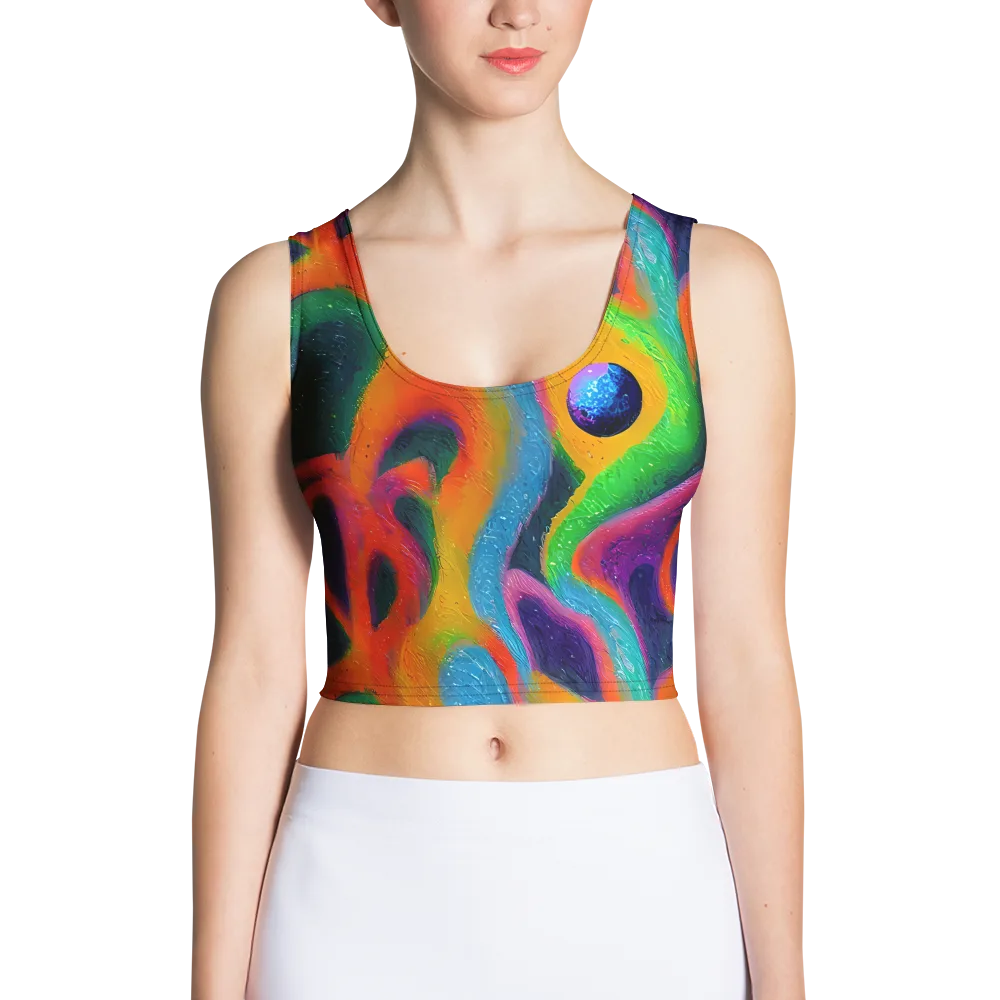 Jewel Jumble on Crop Top — Front