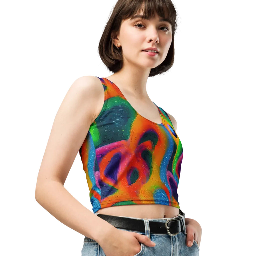 Jewel Jumble on Crop Top — Right Front