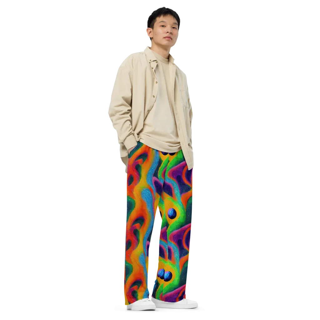 Jewel Jumble on Wide-Leg Pants — Right Front