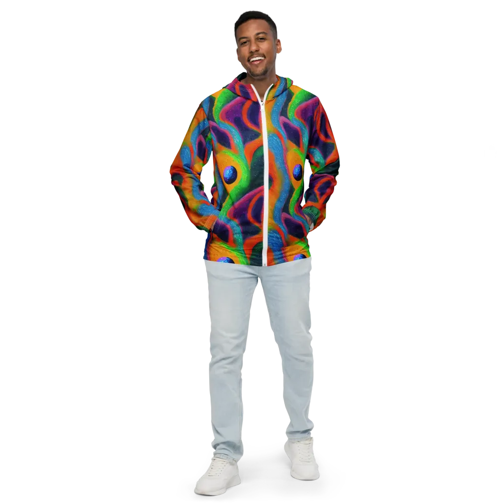 Jewel Jumble on Men's Windbreaker — Front