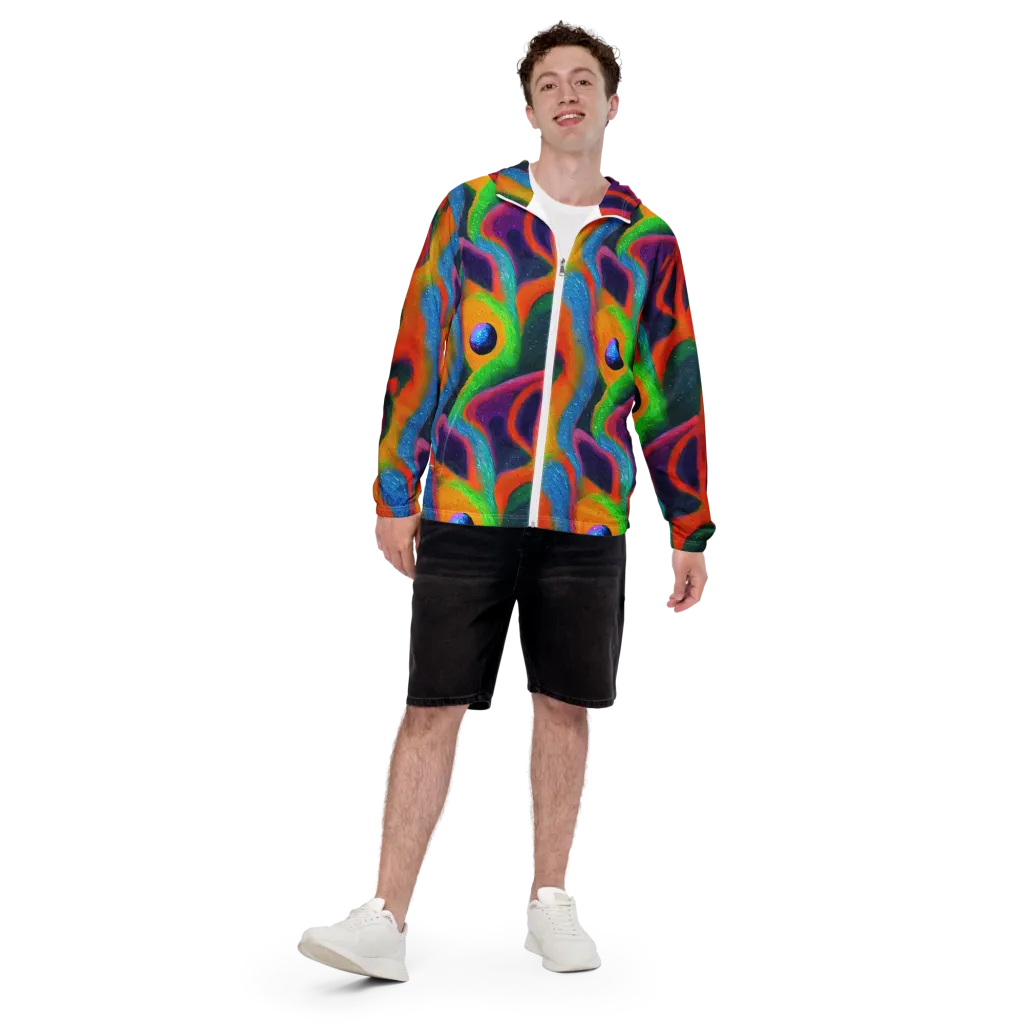 Jewel Jumble on Men's Windbreaker — Front