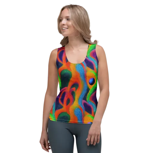 Jewel Jumble on a Women's Tank Top