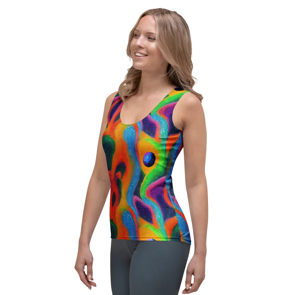 Jewel Jumble on Women's Tank Top — Left Front