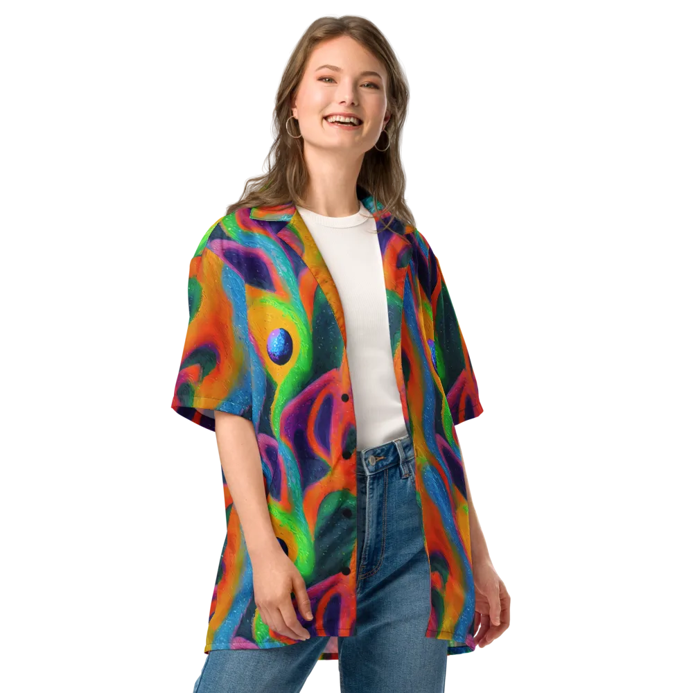 Jewel Jumble on Button Shirt — Front