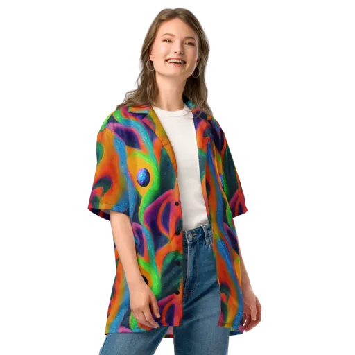 Jewel Jumble on a Button Shirt