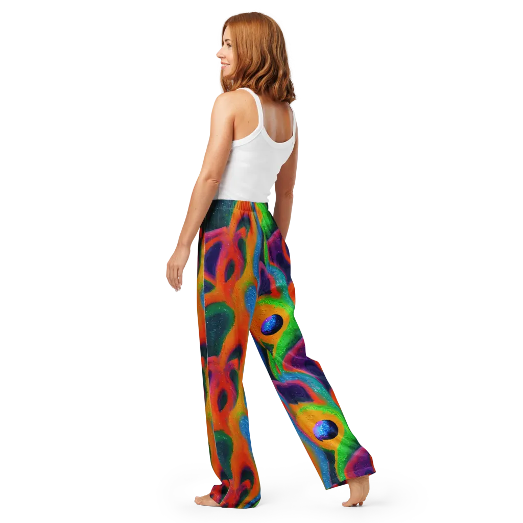 Jewel Jumble on Women's Pajama Pants — Back