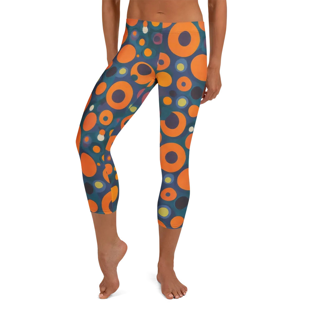 Modular Sun on Capri Leggings — Front